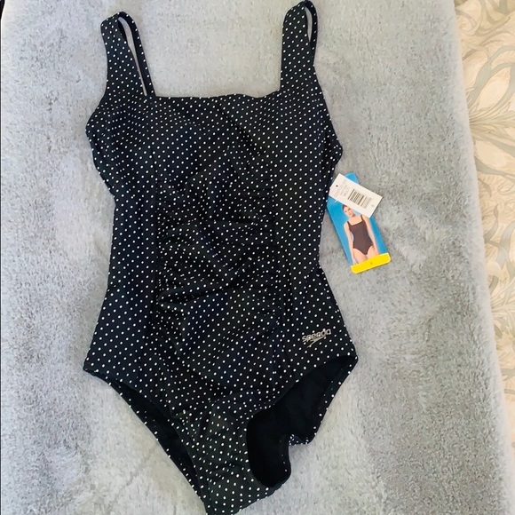 Speedo Other - Speedo one piece polkadot lap suit NWT